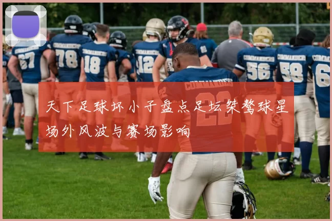 天下足球坏小子盘点足坛桀骜球星场外风波与赛场影响